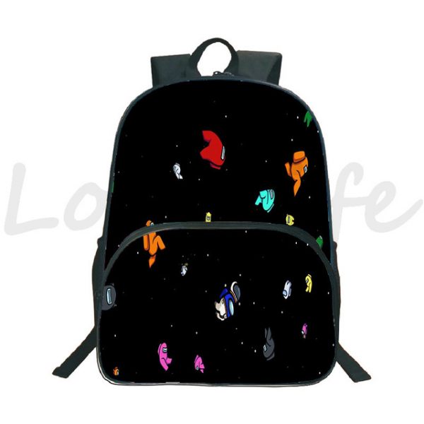 Among Us Printed Backpack Children Casual Schoolbag Boys Girls Cartoon Knapsack Cute Pattern Bookbag Travel Laptop Rucksack - Image 2