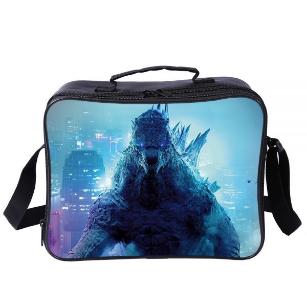 Godzilla vs Kong Cooler Bag Insulation Bag Students School Food Storage Box - Image 15