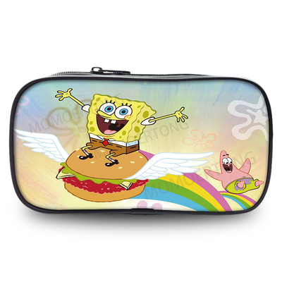 Spongebob Backpack with Lunch Box and with Pencil Box