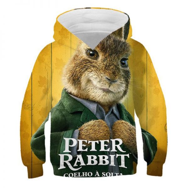 3d Peter Rabbit boys children's hoodies girls baby hooded sweatshirts casual quality children's clothing tops printed - Image 6