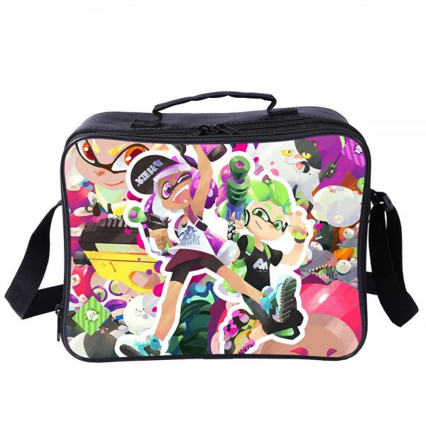 Splatoon Cooler Bag Insulation Bag Students School Food Storage Box - Image 13