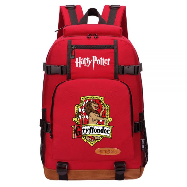 Hogwarts Legacy Magic Academy Backpack School Bag Black Red Blue Green - Image 5