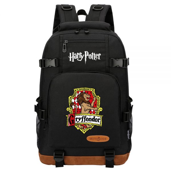 Hogwarts Legacy Magic Academy Backpack School Bag Black Red Blue Green - Image 15