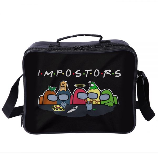 Among Us Cooler Bag Insulation Bag Students School Food Storage Box - Image 4