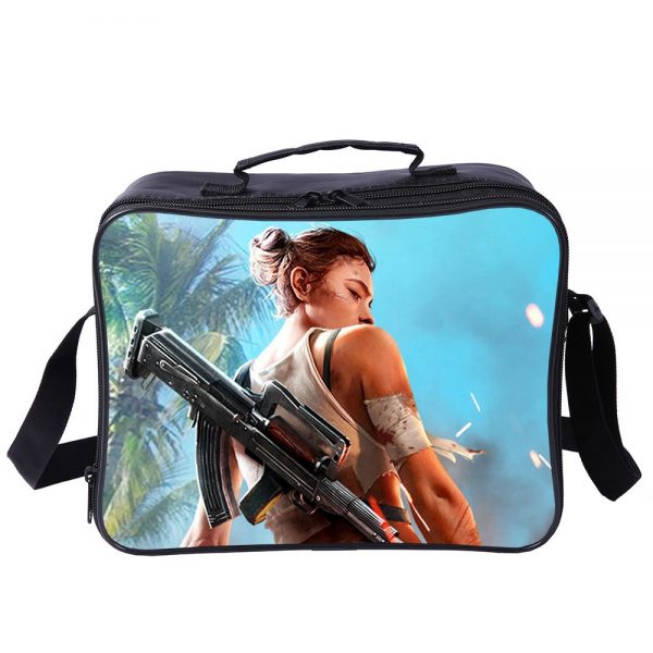 Free Fire Cooler Bag Insulation Bag Students School Food Storage Box - Image 10