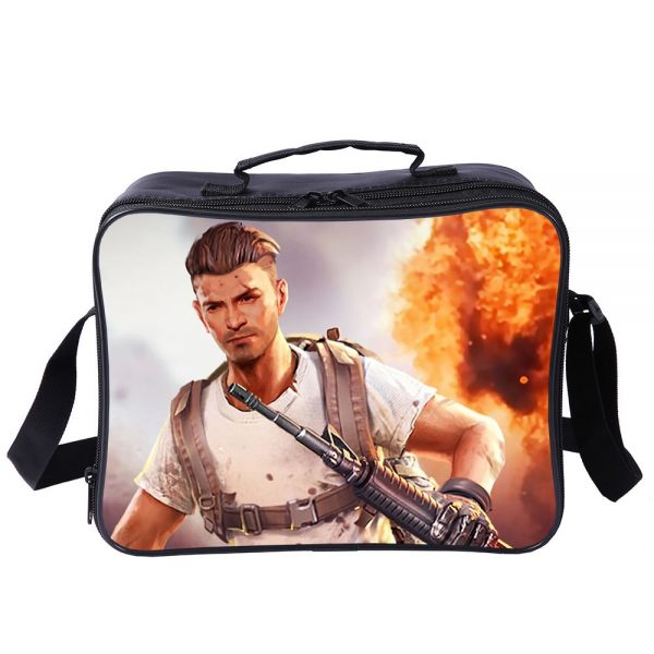 Free Fire Cooler Bag Insulation Bag Students School Food Storage Box - Image 5