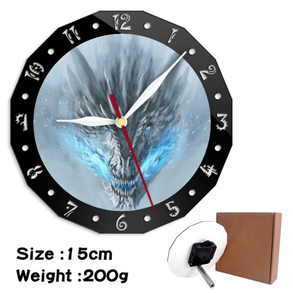 Game of Thrones alarm clock wall clock clock decorative clock wall clock 15cm - Image 8