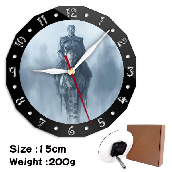 Game of Thrones alarm clock wall clock clock decorative clock wall clock 15cm - Image 9