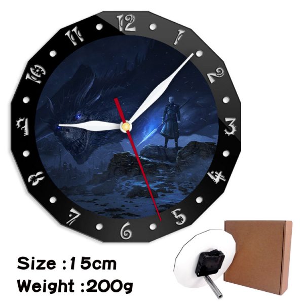 Game of Thrones alarm clock wall clock clock decorative clock wall clock 15cm - Image 15