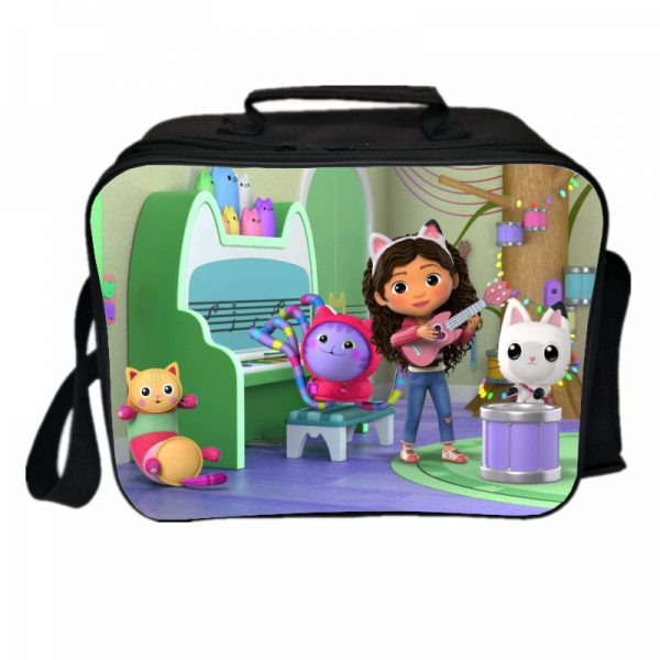 Gabby's Dollhouse Cooler Bag Insulation Bag Students School Food Storage Box - Image 5