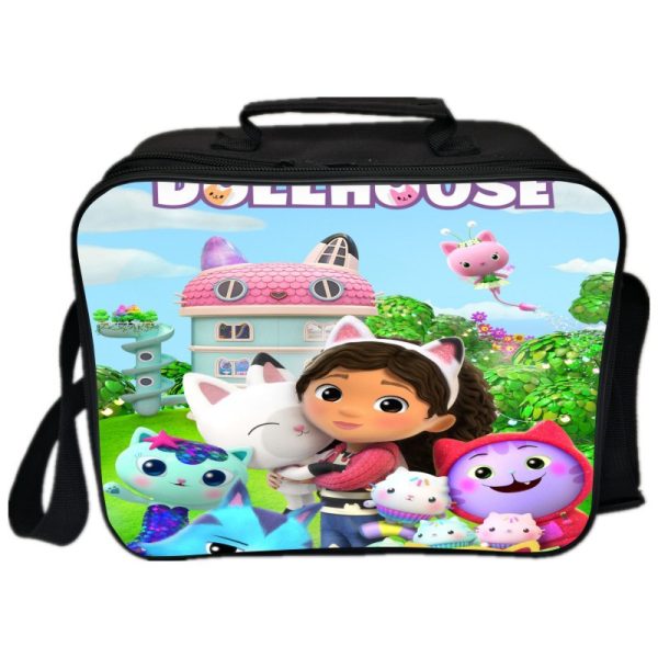 Gabby's Dollhouse Cooler Bag Insulation Bag Students School Food Storage Box - Image 13