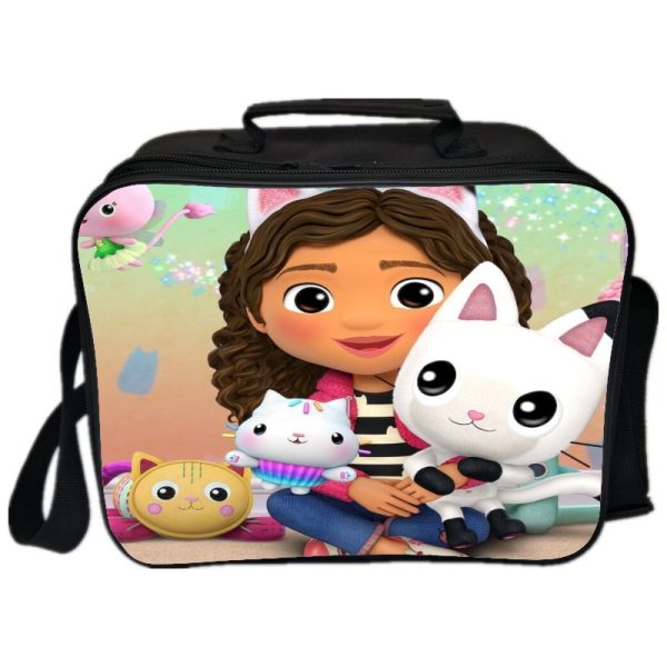 Gabby's Dollhouse Cooler Bag Insulation Bag Students School Food Storage Box - Image 16