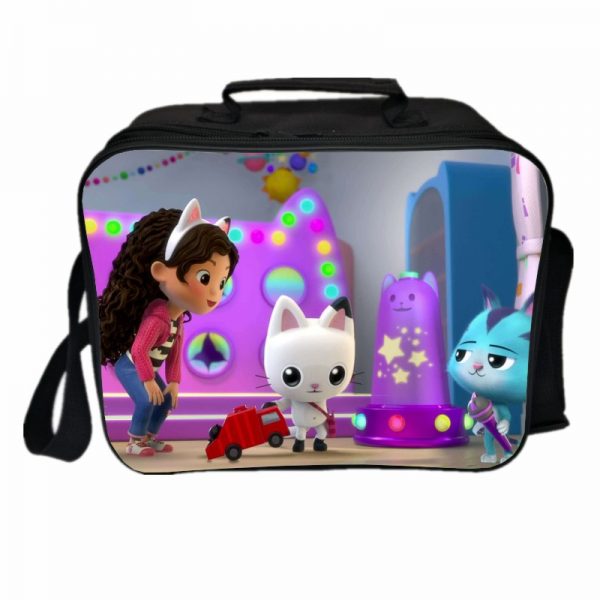 Gabby's Dollhouse Cooler Bag Insulation Bag Students School Food Storage Box - Image 9