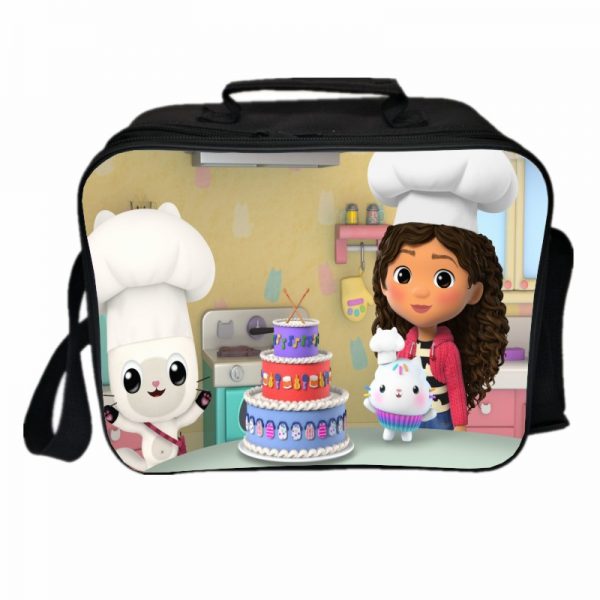 Gabby's Dollhouse Cooler Bag Insulation Bag Students School Food Storage Box - Image 10