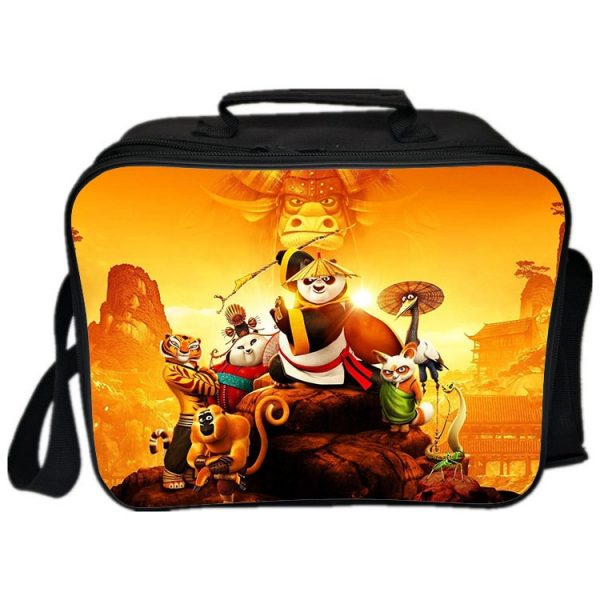 Kung Fu Panda Cooler Bag Insulation Bag Students School Food Storage Box - Image 7