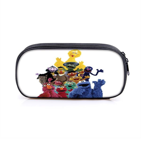 Sesame Street Cosmetic Bags Boys Girls Children Large Pencil Case Purse Storage Bags Women Men Multifunction Makeup Bag - Image 15