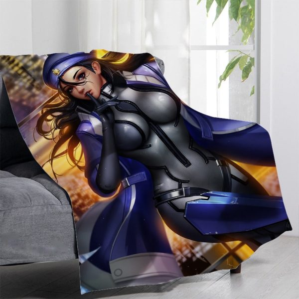 Overwatch Blankets Printing Soft Nap Blanket On Home/Sofa/Office Portable Travel Cover Blanket - Image 38