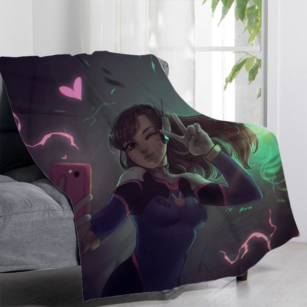 Overwatch Blankets Printing Soft Nap Blanket On Home/Sofa/Office Portable Travel Cover Blanket - Image 2