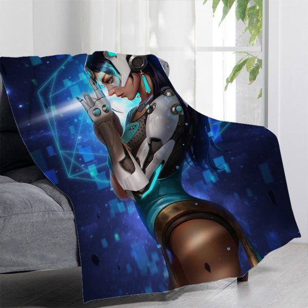 Overwatch Blankets Printing Soft Nap Blanket On Home/Sofa/Office Portable Travel Cover Blanket - Image 5