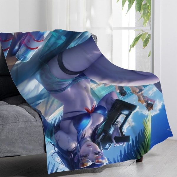 Overwatch Blankets Printing Soft Nap Blanket On Home/Sofa/Office Portable Travel Cover Blanket - Image 6