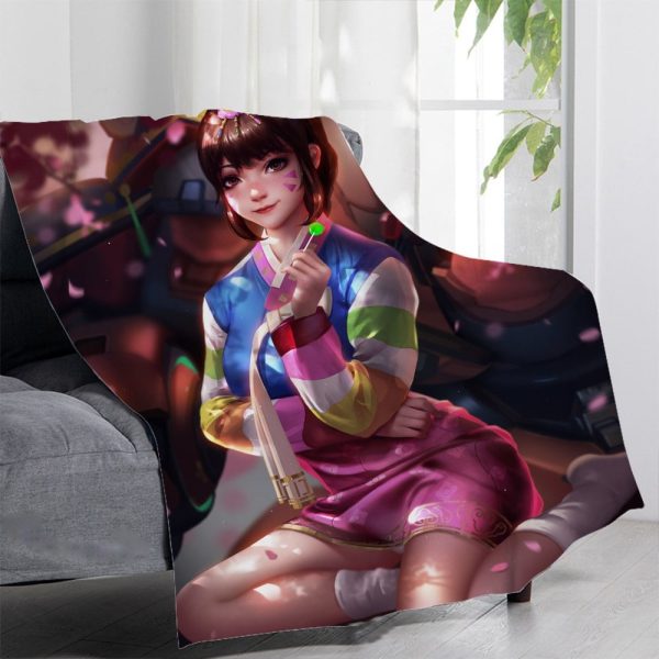 Overwatch Blankets Printing Soft Nap Blanket On Home/Sofa/Office Portable Travel Cover Blanket - Image 7