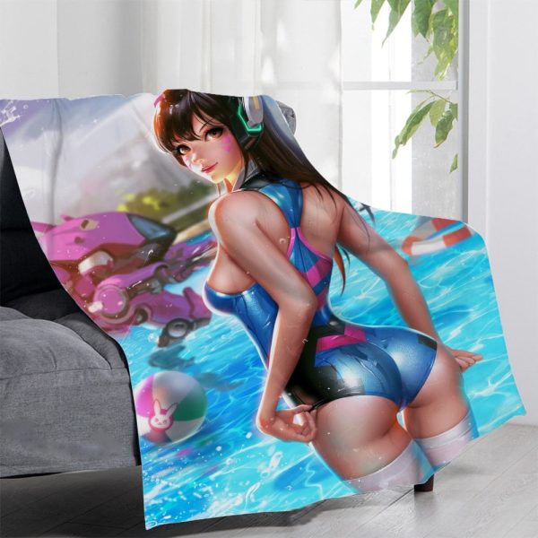 Overwatch Blankets Printing Soft Nap Blanket On Home/Sofa/Office Portable Travel Cover Blanket - Image 8