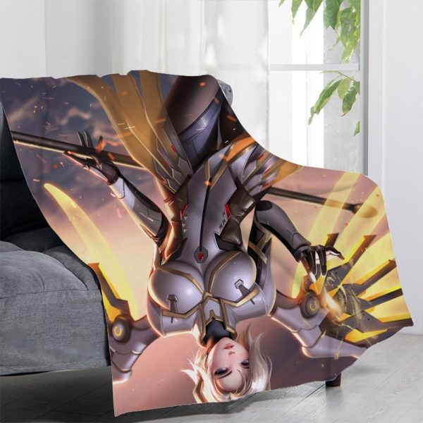 Overwatch Blankets Printing Soft Nap Blanket On Home/Sofa/Office Portable Travel Cover Blanket - Image 11