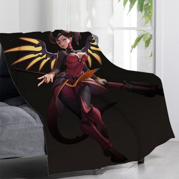 Overwatch Blankets Printing Soft Nap Blanket On Home/Sofa/Office Portable Travel Cover Blanket - Image 17