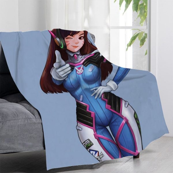 Overwatch Blankets Printing Soft Nap Blanket On Home/Sofa/Office Portable Travel Cover Blanket - Image 18