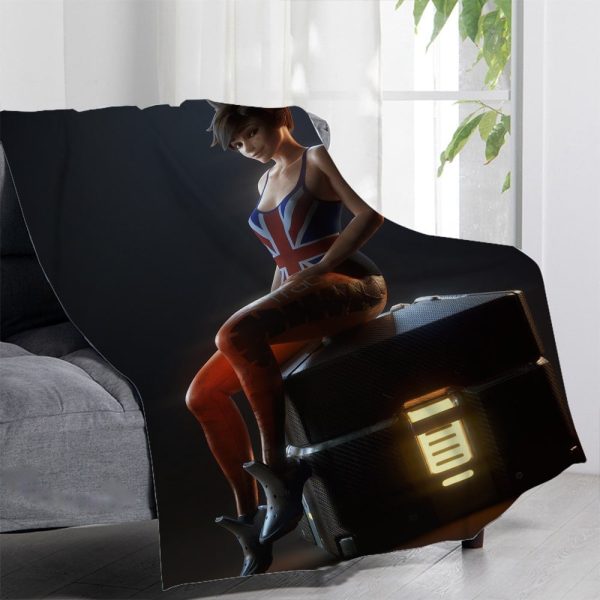 Overwatch Blankets Printing Soft Nap Blanket On Home/Sofa/Office Portable Travel Cover Blanket - Image 22