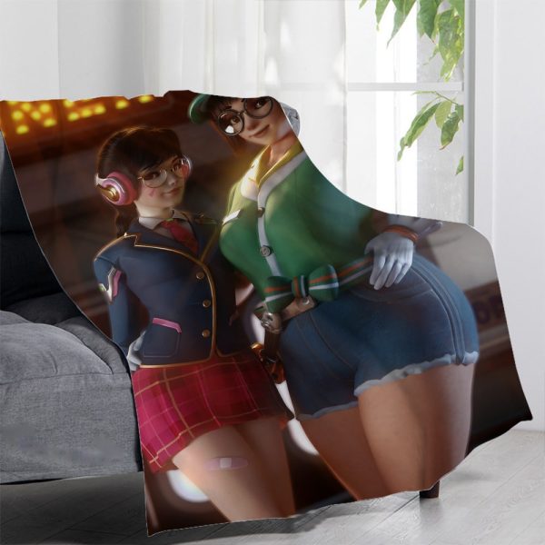 Overwatch Blankets Printing Soft Nap Blanket On Home/Sofa/Office Portable Travel Cover Blanket - Image 24