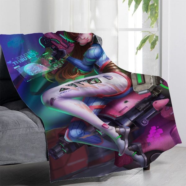 Overwatch Blankets Printing Soft Nap Blanket On Home/Sofa/Office Portable Travel Cover Blanket - Image 26