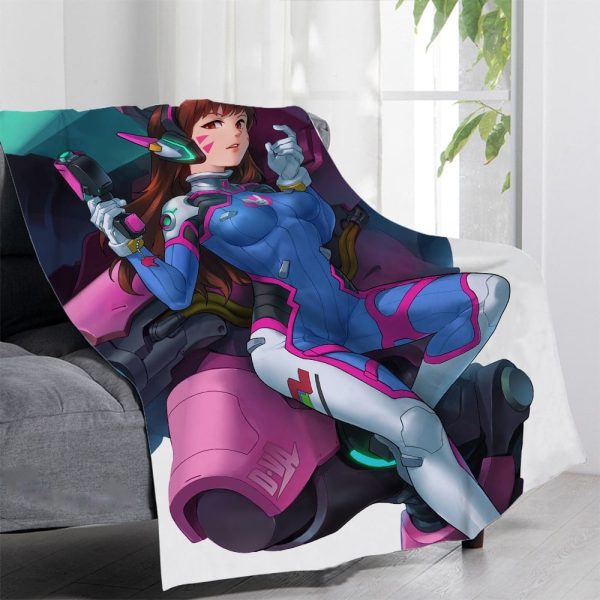 Overwatch Blankets Printing Soft Nap Blanket On Home/Sofa/Office Portable Travel Cover Blanket - Image 34