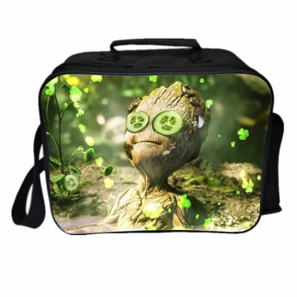 I Am Groot Cooler Bag Insulation Bag Students School Food Storage Box - Image 10