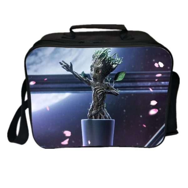 I Am Groot Cooler Bag Insulation Bag Students School Food Storage Box - Image 11