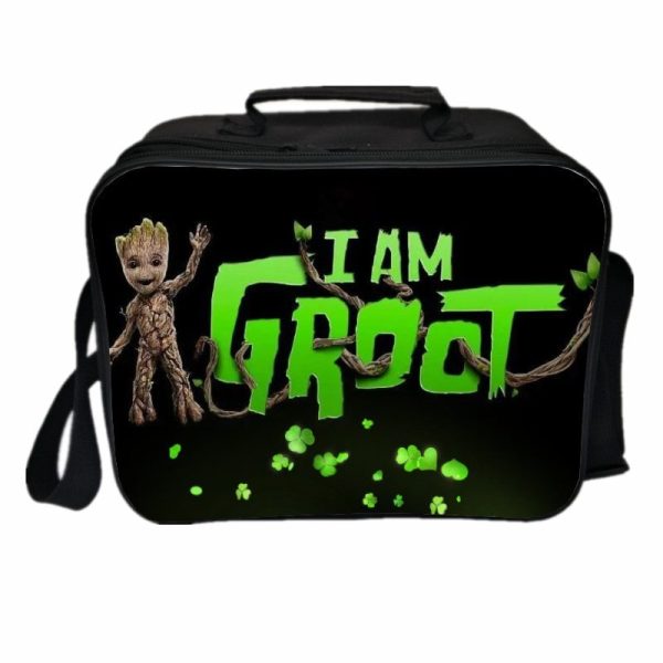 I Am Groot Cooler Bag Insulation Bag Students School Food Storage Box - Image 3