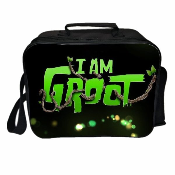 I Am Groot Cooler Bag Insulation Bag Students School Food Storage Box - Image 4