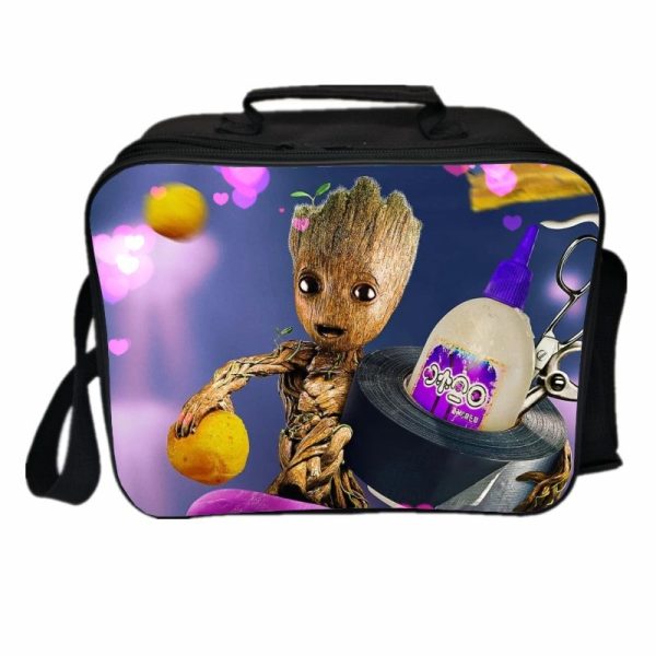 I Am Groot Cooler Bag Insulation Bag Students School Food Storage Box - Image 8