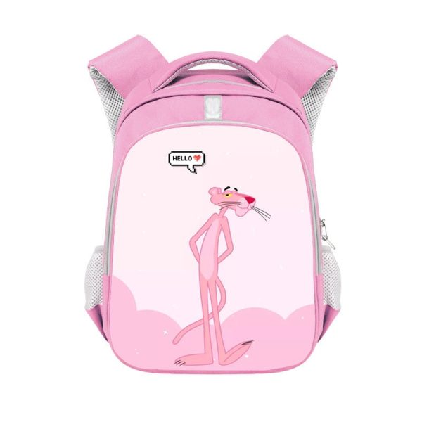 Pink Panther double-layer backpack personalized school bag Pink - Image 21