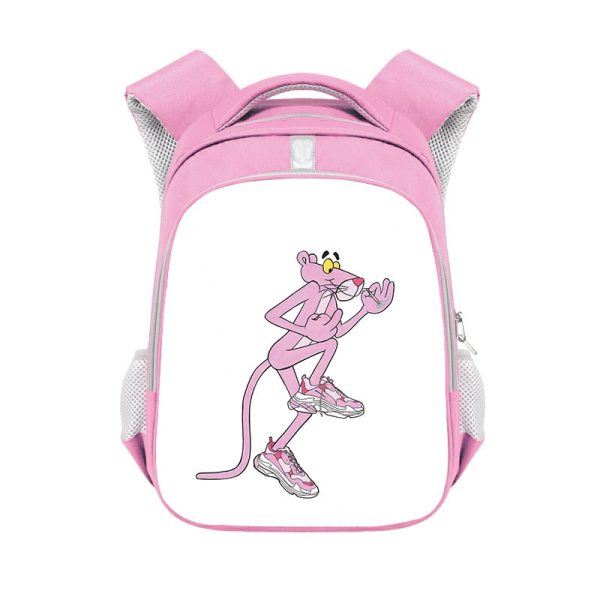 Pink Panther double-layer backpack personalized school bag Pink - Image 8