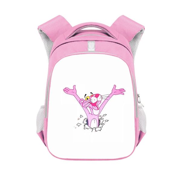 Pink Panther double-layer backpack personalized school bag Pink - Image 7