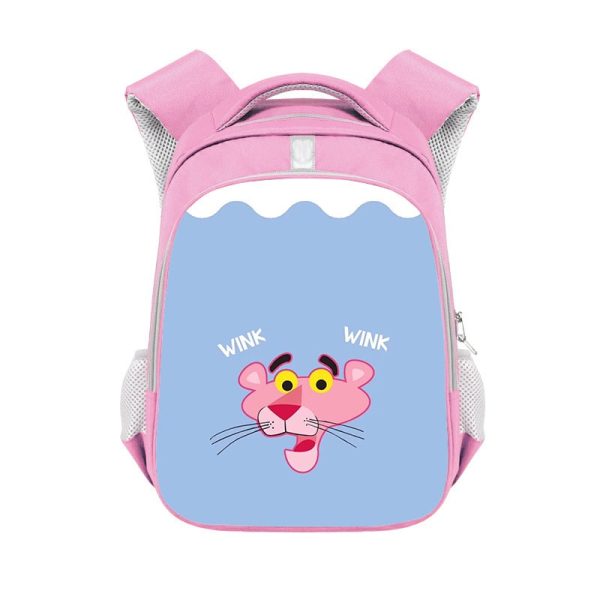 Pink Panther double-layer backpack personalized school bag Pink - Image 12