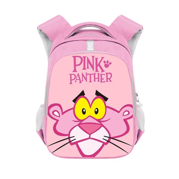 Pink Panther double-layer backpack personalized school bag Pink - Image 13