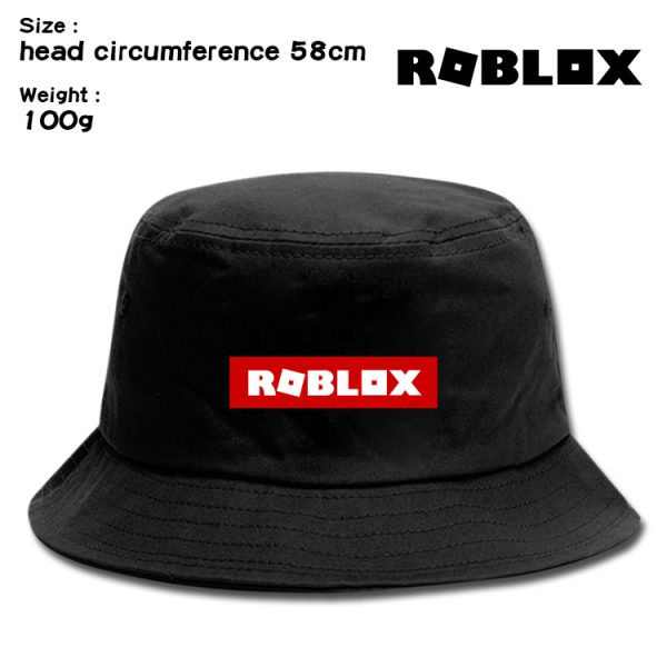 Roblox Women Men Bucket Hats Unisex Fisherman Hat Fashion Solid Wild Sun Protection Cap Boys Girls Outdoors Sunscreen Hat - Image 16