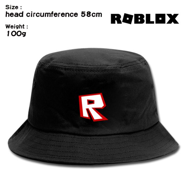 Roblox Women Men Bucket Hats Unisex Fisherman Hat Fashion Solid Wild Sun Protection Cap Boys Girls Outdoors Sunscreen Hat - Image 17