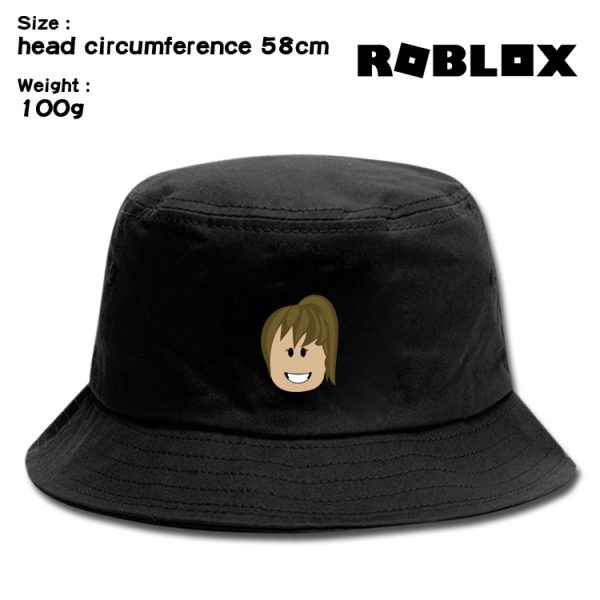 Roblox Women Men Bucket Hats Unisex Fisherman Hat Fashion Solid Wild Sun Protection Cap Boys Girls Outdoors Sunscreen Hat - Image 2