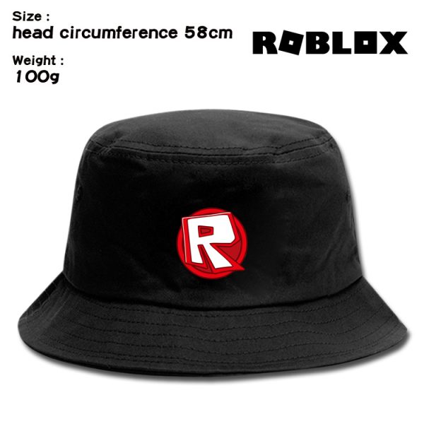 Roblox Women Men Bucket Hats Unisex Fisherman Hat Fashion Solid Wild Sun Protection Cap Boys Girls Outdoors Sunscreen Hat - Image 4