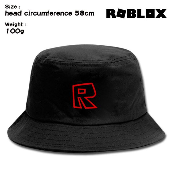 Roblox Women Men Bucket Hats Unisex Fisherman Hat Fashion Solid Wild Sun Protection Cap Boys Girls Outdoors Sunscreen Hat - Image 5