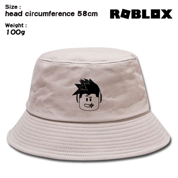 Roblox Women Men Bucket Hats Unisex Fisherman Hat Fashion Solid Wild Sun Protection Cap Boys Girls Outdoors Sunscreen Hat - Image 7