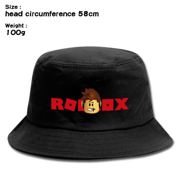 Roblox Women Men Bucket Hats Unisex Fisherman Hat Fashion Solid Wild Sun Protection Cap Boys Girls Outdoors Sunscreen Hat - Image 10